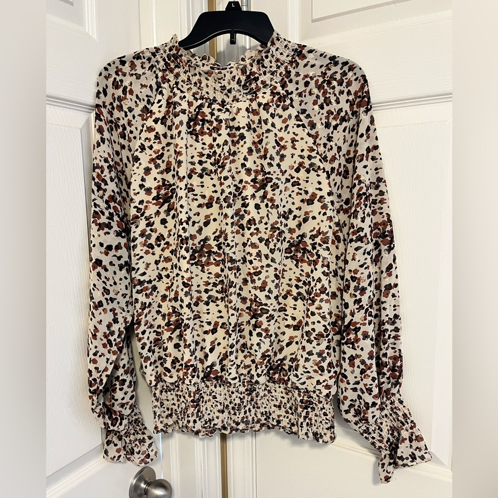 Leopard print blouse